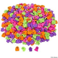 Bright Color Halloween Ghost Erasers- GIANT 500Pk